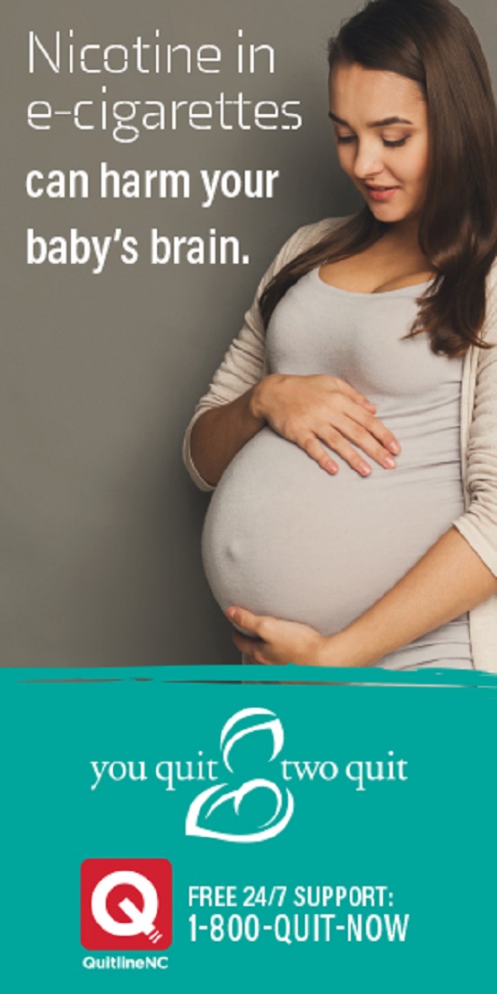 Nicotine in e-cigarettes can harm your baby's brain